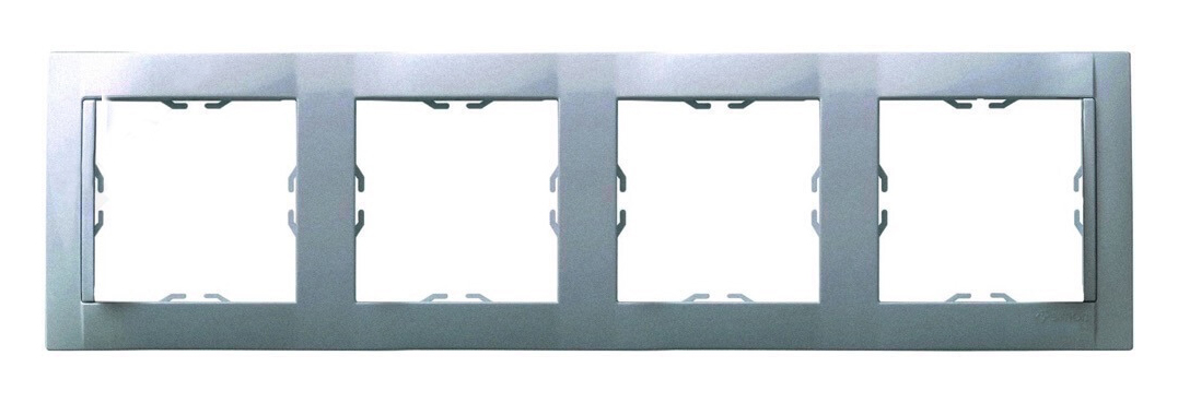Simon Simon 34 Алюминий Рамка на 4 поста Алюминий 34640-33