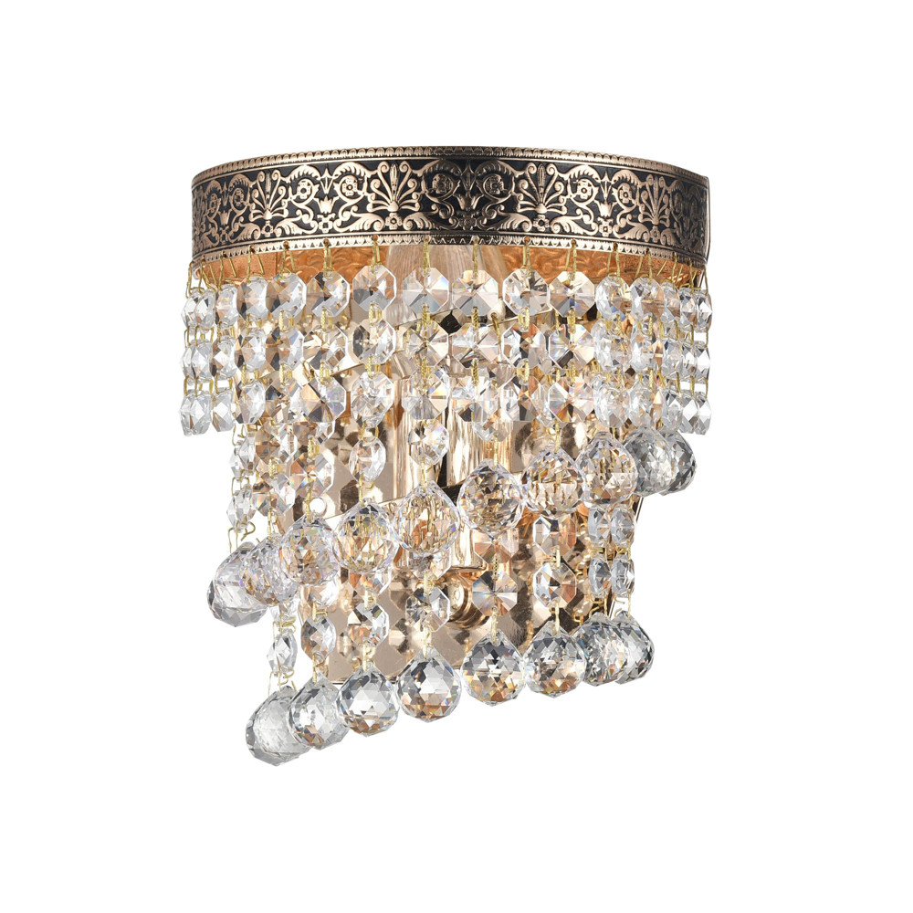 Бра, настенный светильник. Античное золото 1*E14 60W 220V. Maytoni Twister DIA523-WL-01-G