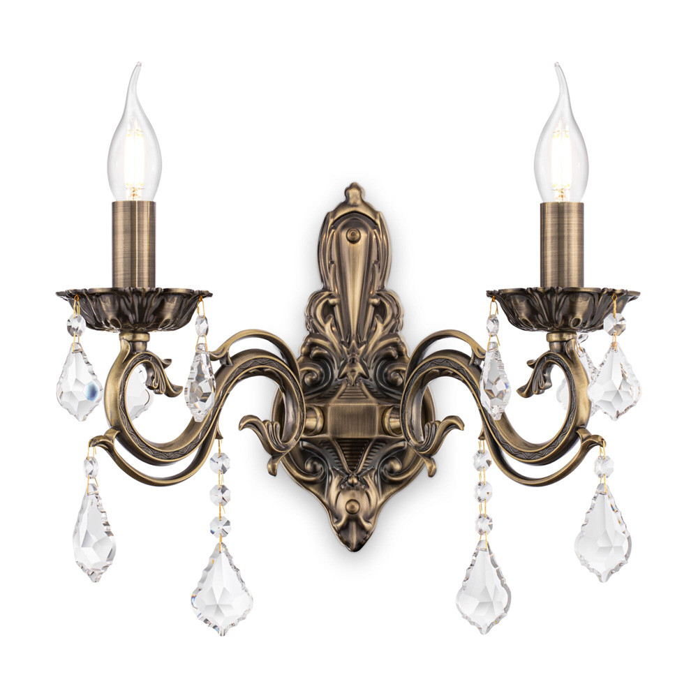 Бра, настенный светильник. Бронза 2*E14 60W 220V. Maytoni Bronze RC245-WL-02-R