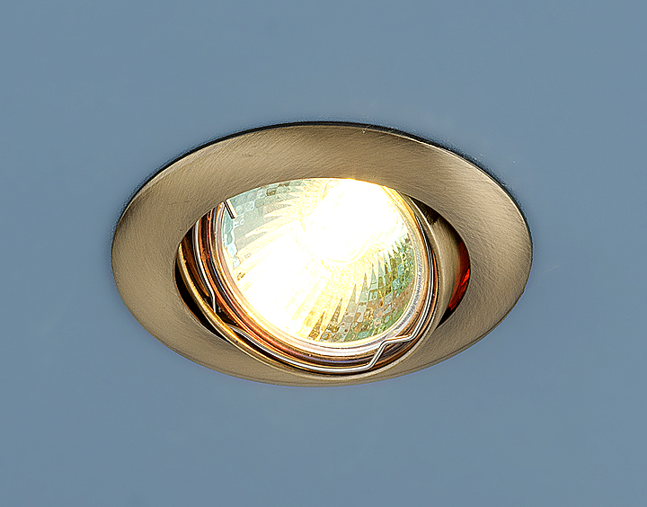 104S MR16 SB.(a031465).Elektrostandard. Встраиваемый светильник поворотный. Бронза,круглый.1*Gu5.3, 