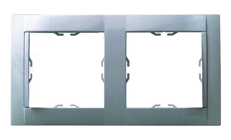 Simon Simon 34 Алюминий Рамка на 2 поста Алюминий 34620-33