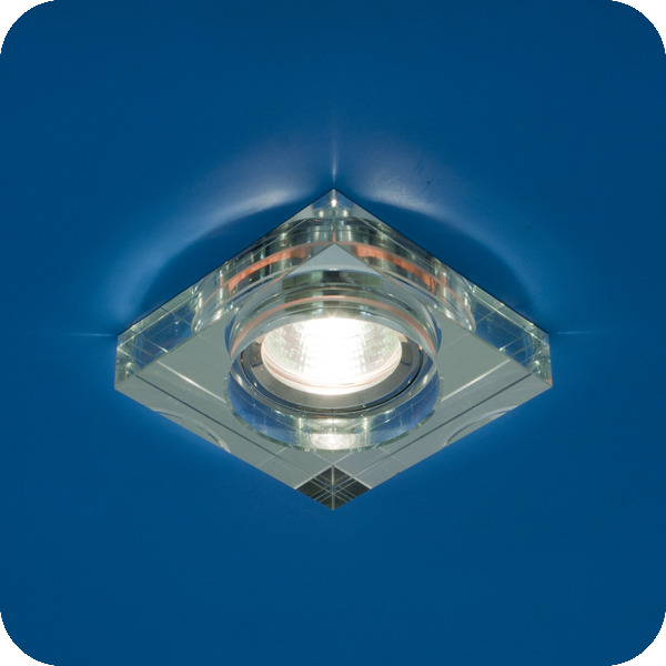 Bohemia 51 24 70.Italmac.Bohemia.Встраиваемый светильник MR16. Стекло прозрачное, квадратный. 1*Gu5.