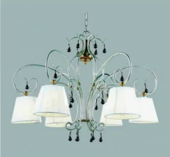 NT9598-06. Wunderlicht. Люстра  6*E14  60W 220V. Серебристый