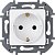 673720. Legrand. Inspiria (Белый). Розетка 2К+З, 16A, встраиваемый монтаж, IP20, Безвинтовой