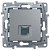 672453. Legrand. Etika (Алюминий). Розетка компьютерная под коннектор RJ-45 6 кат.UTP, встраиваемый 