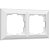 Рамка на 2-поста Белый Поликарбонат Werkel Fiore W0022201
