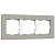 Рамка на 3-поста Дымчатый/белый Поликарбонат Werkel Split (soft-touch) W0033067