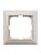 Рамка с декоративной накладкой на 1-пост Слоновая кость пластик ABB Basic 55 2511-92-507