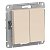 Выключатель/Переключатель 2-клавишный Бежевый IP20 Systeme Electric AtlasDesign ATN000251