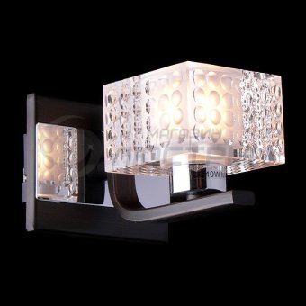 66401-1 хром Eurosvet Светильник настенный, 1*G9 40W 220V. Хром/коричневый