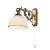 Бра с выключателем на корпусе. Бронзовый, белый 1*E27 75W 220V. CitiLux Адриана CL405413