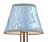 LMP-098-r.Maytoni.Абажур тканевый на патрон E14, Ткань на пластике. Голубой с флок-печатью