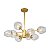 2625-8P.Favourite. Люстра. 8*E27,40W,220V. Золотой, прозрачный