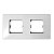 Simon27 Play Рамка на 2 поста белый