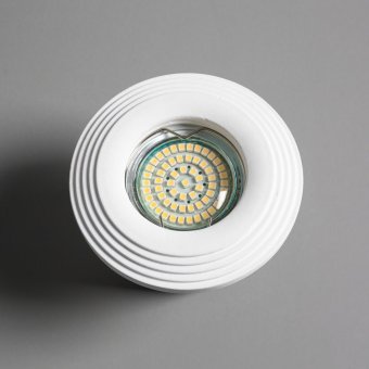 SV 7151. SvDecor. Гипсовый встраиваемый светильник MR16. GU5.3/GU10 . Белый