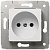 773616. Legrand. Cariva (Белый). Розетка 2К без заземления, 16A, встраиваемый монтаж, IP20