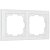 Рамка на 2 поста Белый поликарбонат Werkel Snabb basic W0022001
