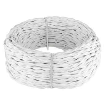 Провод соединительный в оплетке 2х2.5 Витой Белый. Werkel W6452301