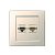 Simon Simon15 Слоновая кость Розетка компьтерная/телефонная под коннектор RJ11 и RJ45 IP20 Слоновая 