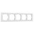Рамка на 5 постов Белый поликарбонат Werkel Hammer  W0052401