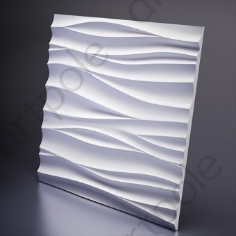 Artpole SILK 1 Гипсовая 3D панель Белый