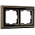 Рамка на 2-поста  Бронза, черный металл Werkel Palacio W0021328