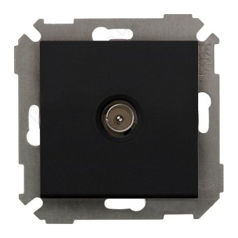 Simon Simon 34 Графит Механизм розетки TV оконечной IP20 Графит 34477-038