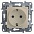 672322. Legrand. Etika (Слоновая кость). Розетка 2К+З с заземлением, со шторками, 16A, встраиваемый 
