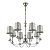 3615/8. Lumion. Люстра  8*E14  40W 220V. Хром