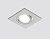 A601W.Ambrella.Встраиваемый светильник MR16. , поворотный. Белый, квадратный. Gu5.3, 50W, 12/220V