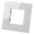 Рамка на 1-пост, 2-модуля Альпийский белый пластик ABB Niessen Zenit N2271 BL