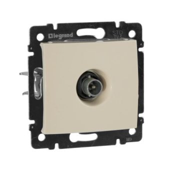 774331. Legrand. Valena (Слоновая кость). Розетка TV 4-2400мГц <14дБ, "проходная"