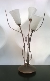 1401-41 Sforzin Настольная лампа IP20 3 * 40W G9 220V коричневый белый