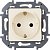 673721. Legrand. Inspiria (Слоновая кость). Розетка 2К+З, 16A, встраиваемый монтаж, IP20, Безвинтово