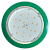 Встраиваемый светильник круг 1*GX53 220V,. Зеленый. Ecola FN5355ECD