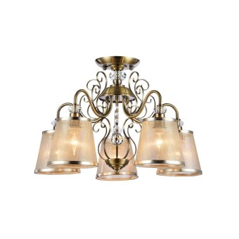 FR2405-PL-05-BZ. Freya. Люстра потолочная  5*E14  40W 220V. Бронзовый