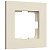 Рамка на 1-пост Айвори софт поликарбонат матовая поверхность. Werkel Slab  W0012962
