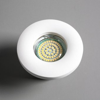 SV 7153. SvDecor. Гипсовый встраиваемый светильник MR16. GU5.3/GU10 . Белый