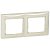 774352. Legrand. Valena (Слоновая кость). Рамка на 2-поста. не горючий пластик