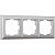 Рамка на 3-поста серебряный поликарбонат Werkel Fiore W0032206