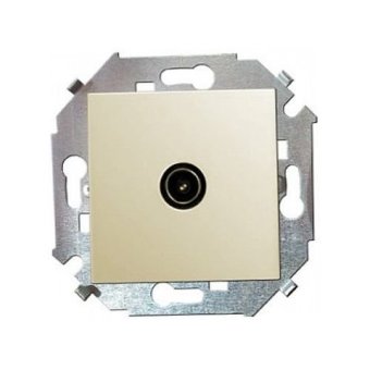 Simon Simon15 Слоновая кость Механизм розетки TV  одиночной IP20 Слоновая кость 1591475-031