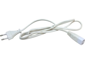 Сетевой шнур с вилкой для светильников Т5 1,5 метра Белый 2х0,75. Feron CAB1, САВ2