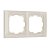 Рамка на 2-поста слоновая кость поликарбонат Werkel Snabb basic W0022003