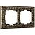 Рамка на 2 поста Бронза Металл Werkel Antik W0021512