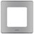 673932. Legrand. Inspiria (Алюминий). Рамка на 1-пост. Поликарбонат