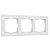Рамка на 3 поста Белый поликарбонат Werkel Hammer  W0032401