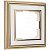 Рамка на 1 пост Золото/белый алюминиево-цинковый сплав;акриловая вставка Werkel Palacio  W0011329