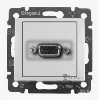 770083. Legrand. Valena (Белый). Розеткa HD аудио и видеоустройств VGA