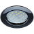 Встраиваемый светильник круг 1*Gu5.3 220V,. Черный Хром. EcolaFB1601EFF