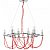 Люстра. 12*E14, 60W, 220V. Хром, красный шнур Crystal Lux Carmen CARMEN SP12 RO.